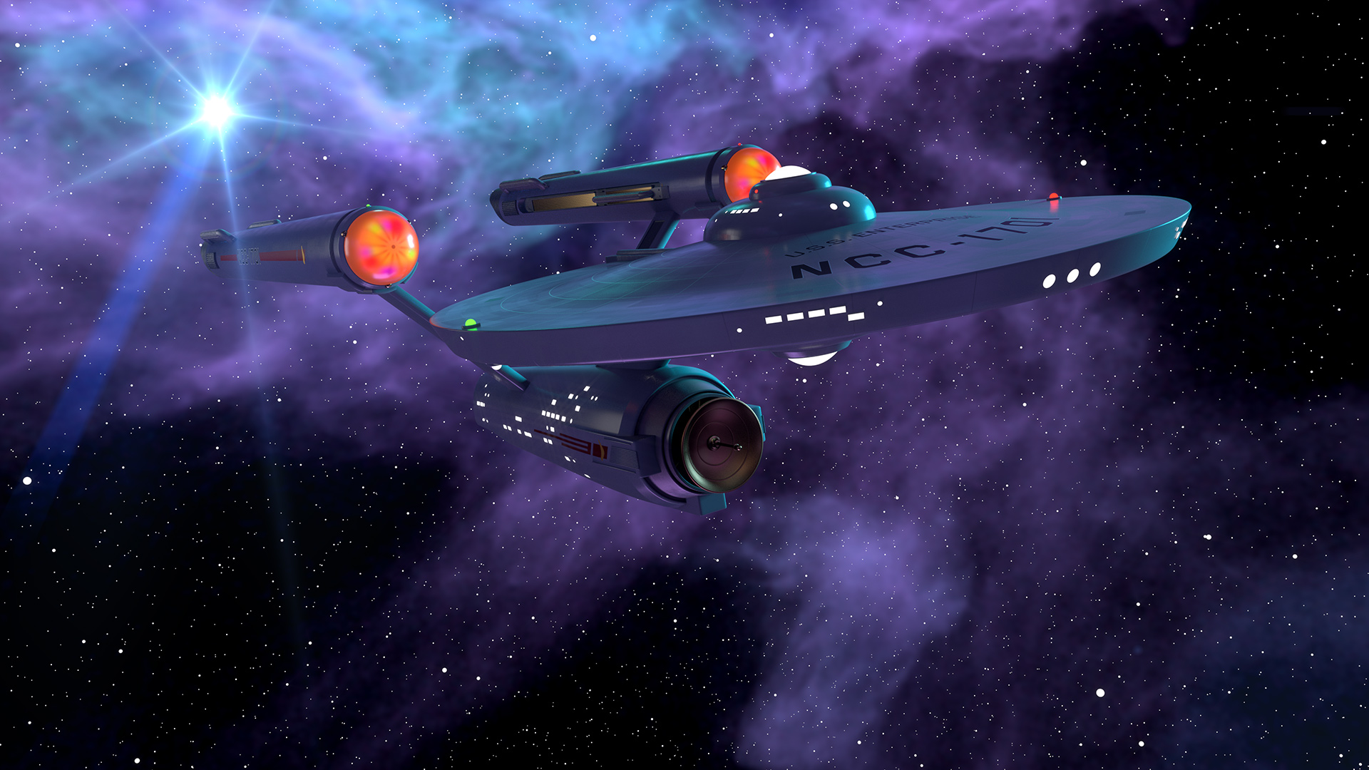A portolio image of the USS Enterprise